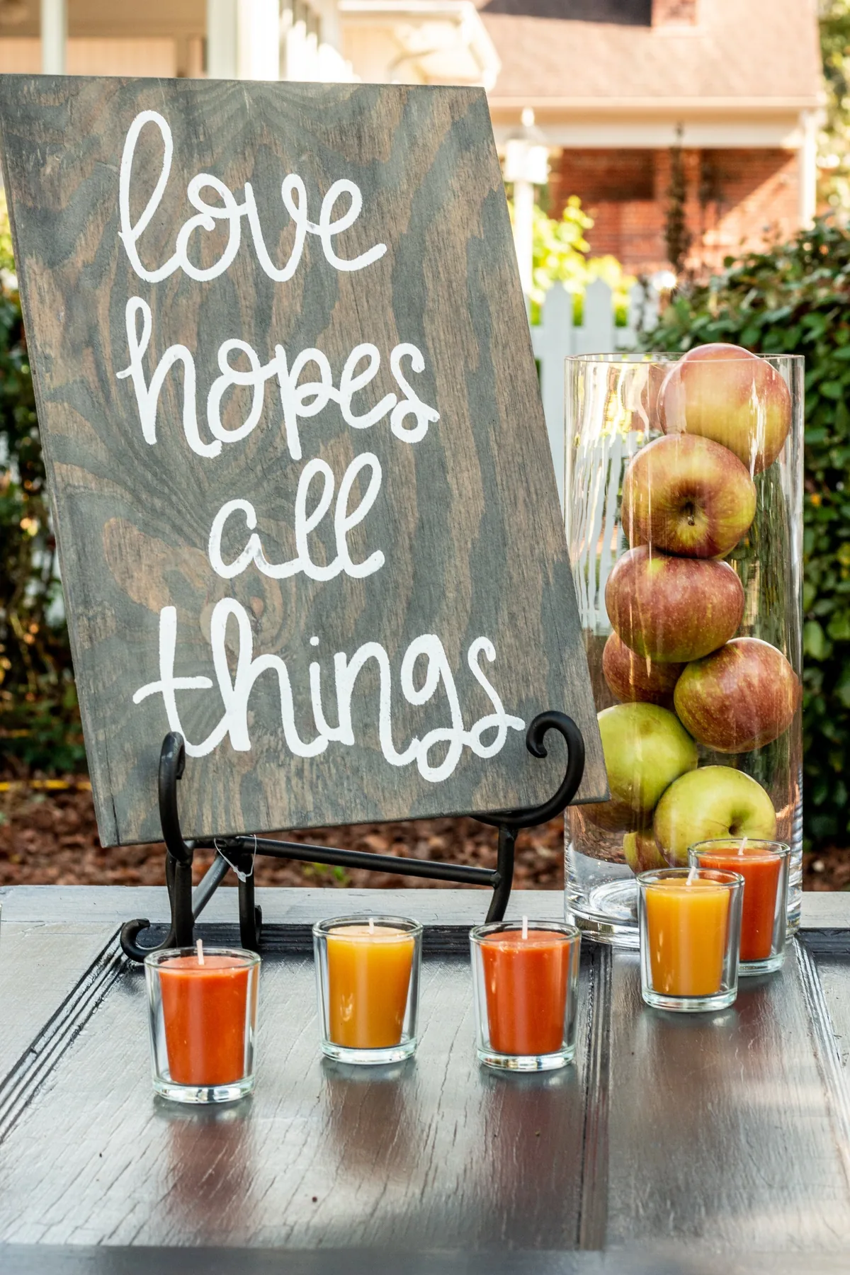 Wedding welcome sign at Simply Divine